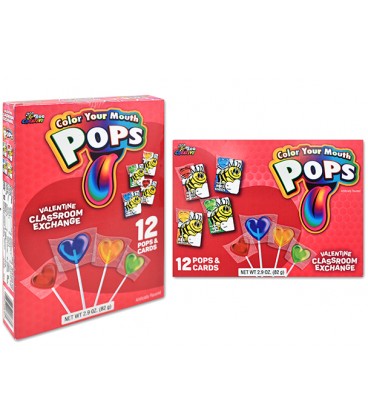 Colour your mouth pops