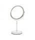 5X SILVER AND MARBLE VANITY MIRROR