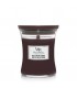 Medium crackling  candel WOODWICK BLACK PLUM AND COGNAC