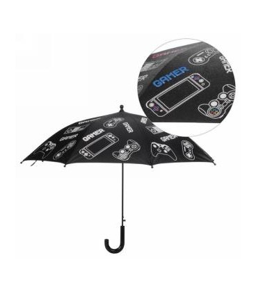 PARAPLUIE CHANGEANT DE COULEUR GAMER 34'' POUR ENFANTS