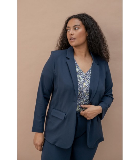 Plus size navy on sale blazer