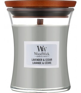 WoodWick Medium Candle LAVANDER AND CEDAR