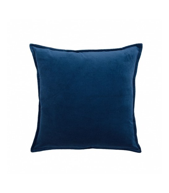 Navy blue outlet velvet cushion