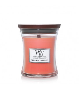 MEDIUN CRACKING CANDLE WOODWICK TAMARING AND STONEFRUIT