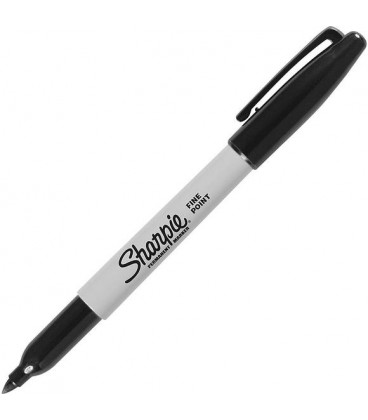 Sharpie noir à pointe fine paquet de 2