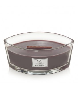 CANDLE CRACKING ELLIPSE WOODWICK VELVET TOBACCO