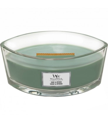 CANDLE CRACKING ELLIPSE WOODWICK SAGE AND MYRRH